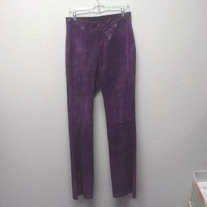 Maxima Wilsons Purple Leather Pants